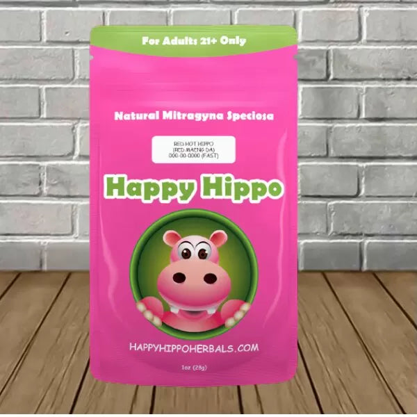 Happy Hippo Red Hot Hippo-Red Vein Maeng Da Best Sales Price - Edibles