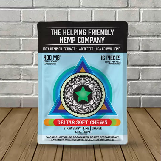 Delta 8 THC Soft Chews by The Helping Friendly (400mg) – TenVape