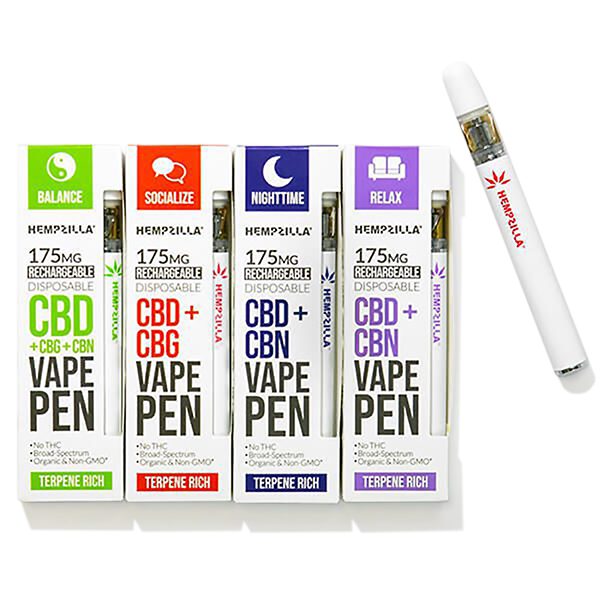 Hempzilla 175mg Disposable CBD Vape Pens Best Sales Price - Vape Pens