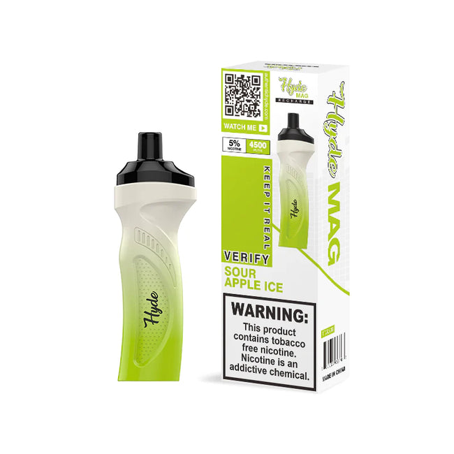 Hyde Mag Sour Apple Ice Recharge 4500 Puff Best Sales Price - Disposables