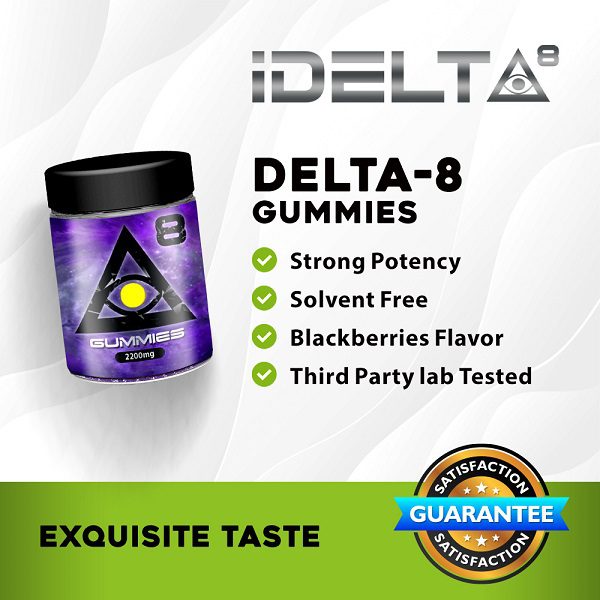 iDELTA Black Hole Delta 8 Gummies 2200mg (20 Pack) 110mg per gummy Best Sales Price - Gummies