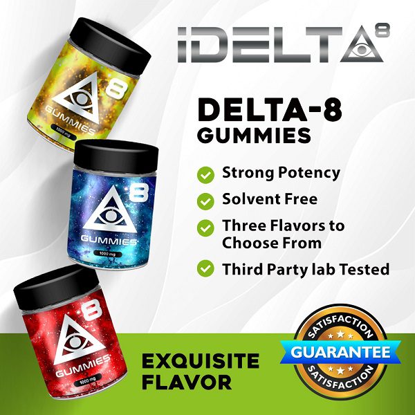 iDELTA8 Delta 8 Gummies 20ct – 50mg Per Gummy Best Sales Price - Gummies