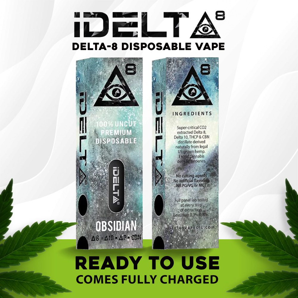 iDELTA8 Obsidian Blend Disposable | Delta 8 | THCP | Delta10 | CBN Best Sales Price - Vape Pens