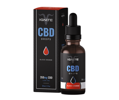 IGNITE CBD Oil Drops Blood Orange 30ml Best Sales Price - Tincture Oil