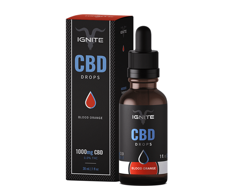 IGNITE CBD Oil Drops Blood Orange 30ml Best Sales Price - Tincture Oil