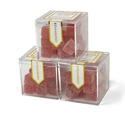 TribeTokes 3-Pack Live Resin Delta 8 THC Gummies | 600mg | CBD-Boosted | Strawberry (Save $20) Best Sales Price - Gummies