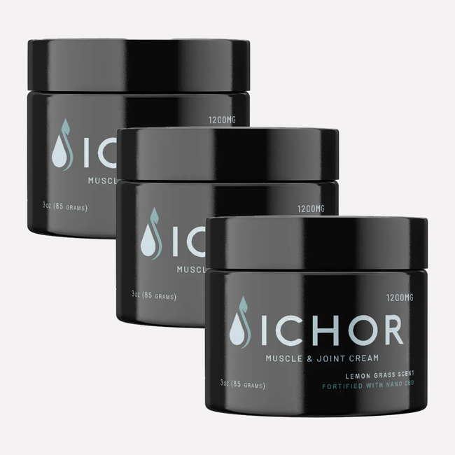 Ichor CBD Pain Relief Cream - 3 Pack Best Sales Price - Topicals