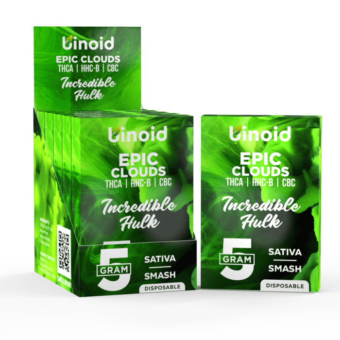 Epic Clouds 5 Gram Disposable Vape – Incredible Hulk Best Sales Price - Vape Pens