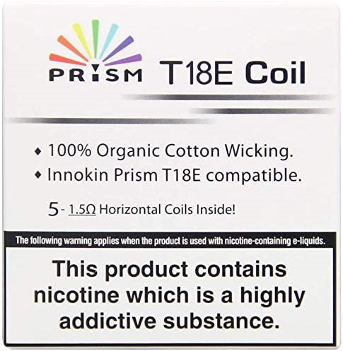 Innokin Prism T18 Replacement Coils - Pack of 5 Cotton Wicking Best Sales Price - Accessories