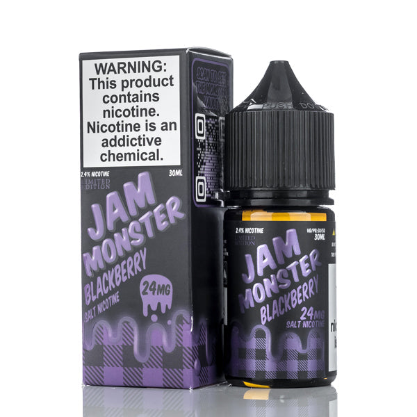 Jam Monster Salts Blackberry 30ml Best Sales Price - Salt Nic Vape Juice