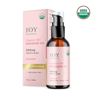 Joy Organics Organic CBD Massage Oil