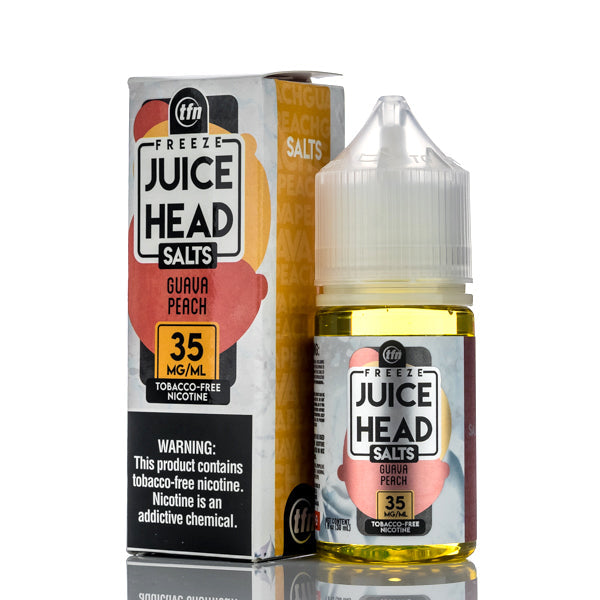 Juice Head TFN Salts Guava Peach Freeze 30ml Best Sales Price - Salt Nic Vape Juice