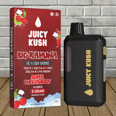 Juicy Kush Big Kahuna THCa Liquid Diamonds Disposable 5g Best Sales Price - Vape Pens