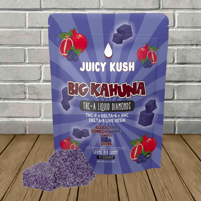 Juicy Kush Big Kahuna THCa Liquid Diamonds Gummies 5000mg Best Sales Price - Gummies
