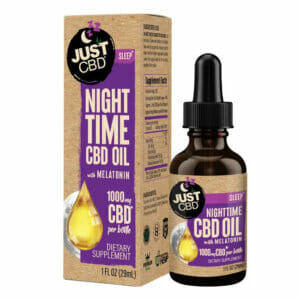 JustCBD - Nighttime CBD Oil Tincture with Melatonin Best Sales Price - Tincture Oil
