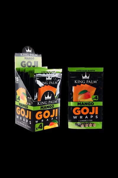 King Palm 4pk Goji Wraps - 15 Pack Best Sales Price - Rolling Papers & Supplies