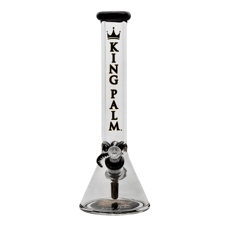 King Palm Limited Edition 16” Glass Beaker Bong with Ice Catcher Best Sales Price - Bongs