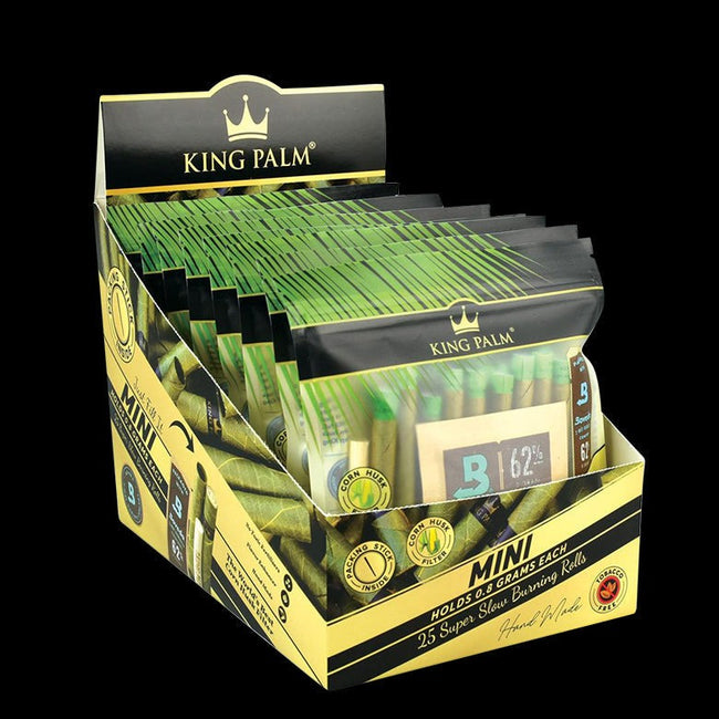 King Palm Mini Hand Rolled Leaf - 8 Pack Best Sales Price - Rolling Papers & Supplies