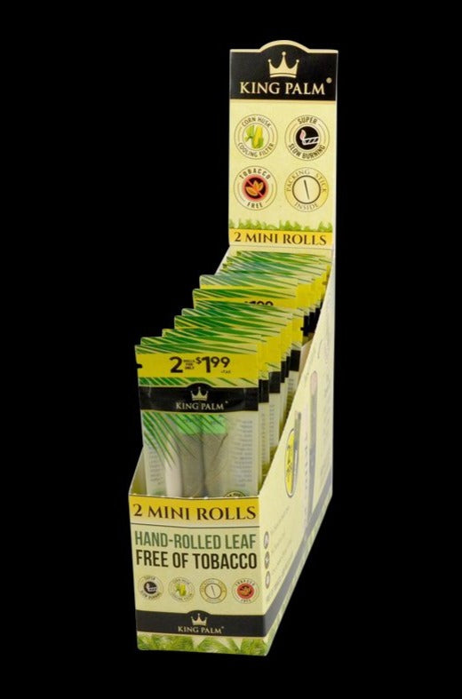 King Palm Hand Rolled Leaf Blunt Wraps - 20 Pack Best Sales Price - Rolling Papers & Supplies