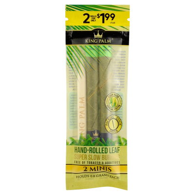 King Palm Hand Rolled Leaf Blunt Wraps - 20 Pack Best Sales Price - Rolling Papers & Supplies