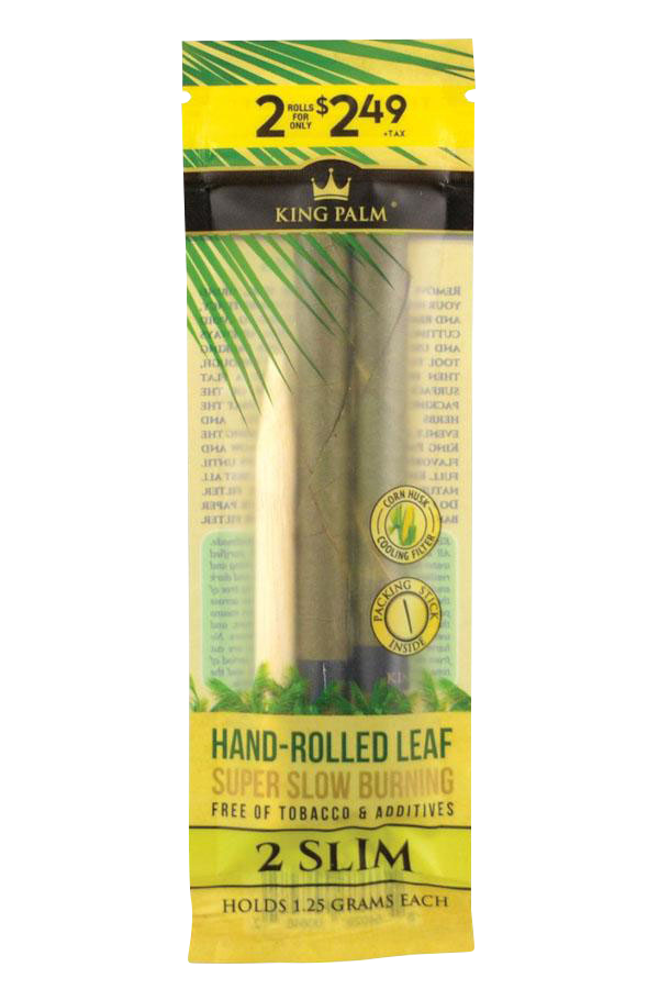 King Palm Slim Pre-Roll Wraps - 20 Pack Best Sales Price - Pre-Rolls