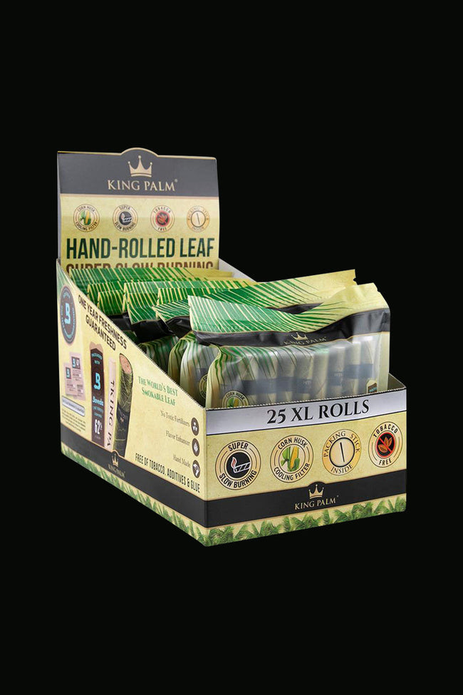King Palm Pre-Roll Wraps - King XL - 8 Pack Best Sales Price - Pre-Rolls