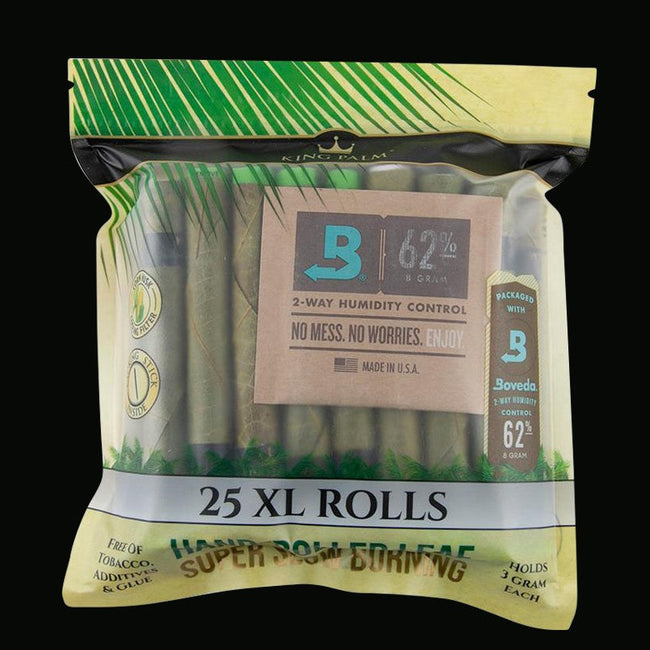 King Palm Pre-Roll Wraps - King XL - 8 Pack Best Sales Price - Pre-Rolls