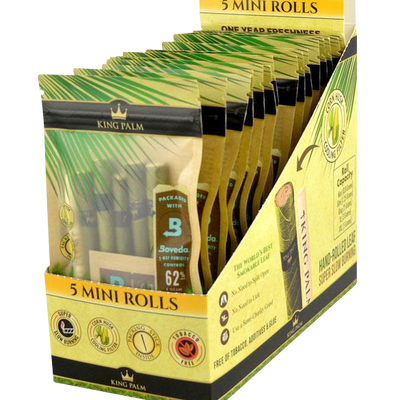 King Palm Mini Rolls Wrap Pouches - 75 Pack Best Sales Price - Pre-Rolls