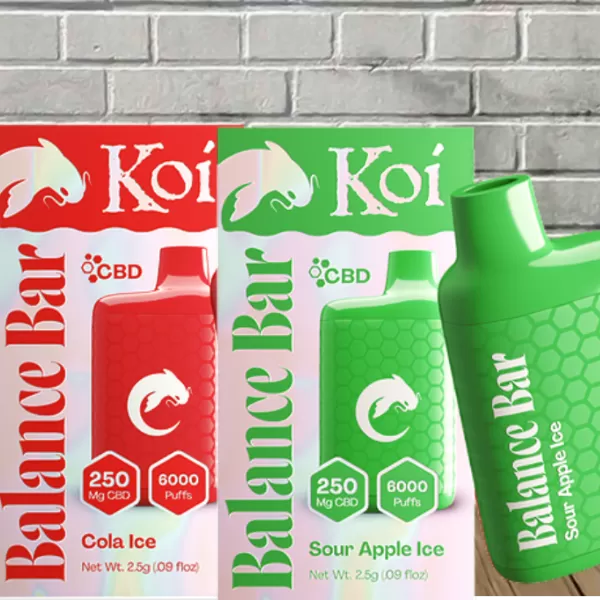 Koi Balance Bar CBD Disposable 250mg 6000 Puff Best Sales Price - Vape Pens