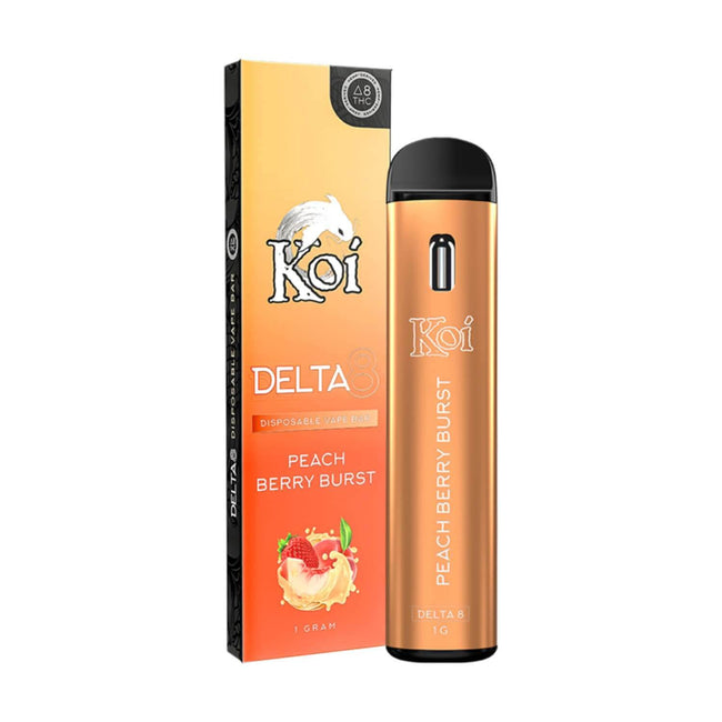 Koi Peach Berry Burst Delta 8 Disposable Vape Bar (1g) Best Sales Price - Vape Pens
