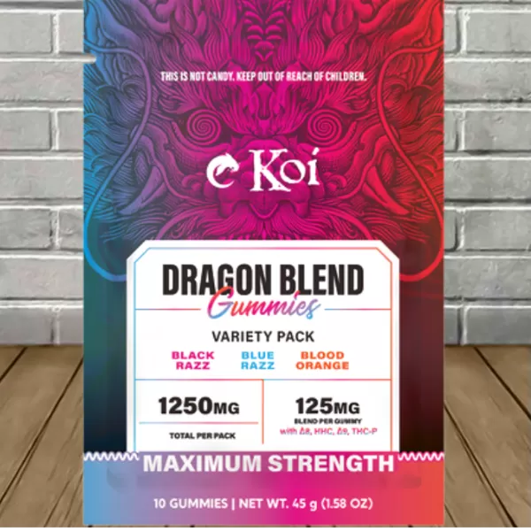 Koi Dragon Blend Gummies Variety Pack 1250mg Best Sales Price - Gummies