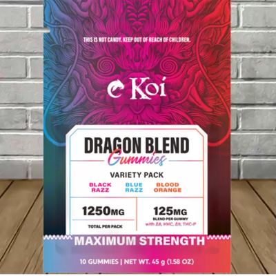 Koi Dragon Blend Gummies Variety Pack 1250mg Best Sales Price - Gummies