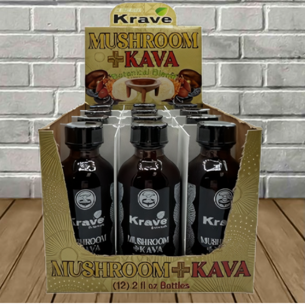 Krave Botanicals Mushroom + Kava Extract Shot 2oz Best Sales Price - CBD