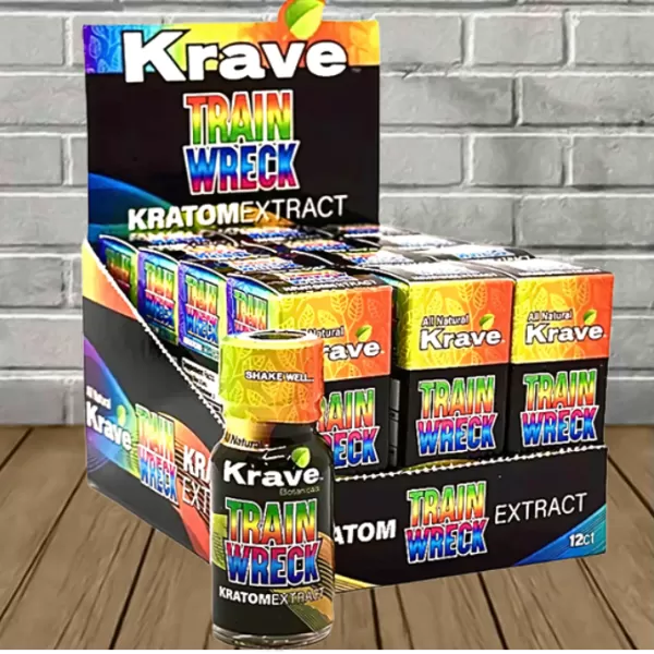 Krave Botanicals Trainwreck Kratom Extract Shot Best Sales Price - Kratom