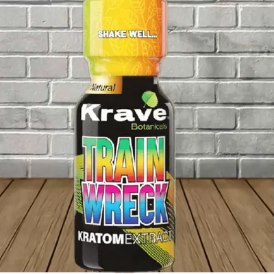 Krave Botanicals Trainwreck Kratom Extract Shot Best Sales Price - Kratom