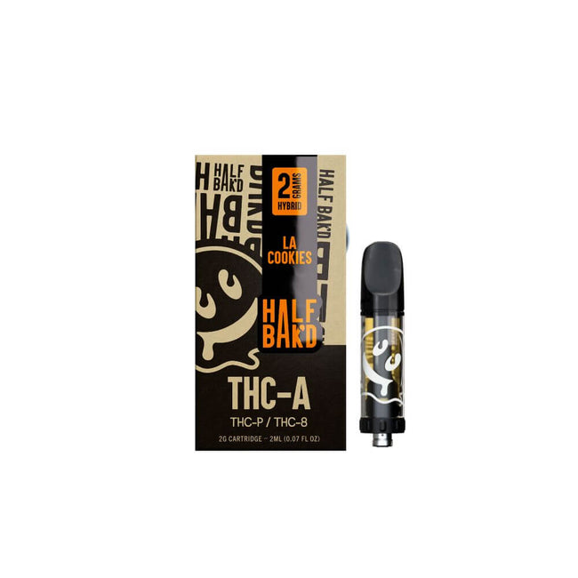 Half Bak'd LA Cookies - 2G THCA Cartridge (Hybrid) Best Sales Price - Vape Cartridges