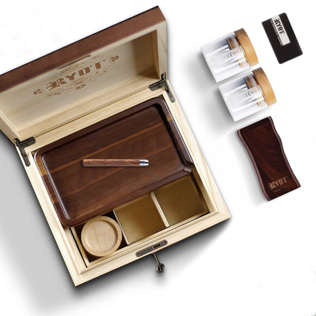 RYOT STORE PREPARE CONSUME Humidor Storage Box Bundle Best Sales Price - Rolling Papers & Supplies