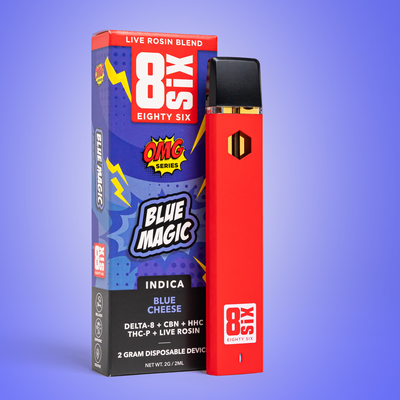 Eighty Six Blue Magic Live Rosin Blend 2G Disposable (Blue Cheese) Best Sales Price - Vape Pens