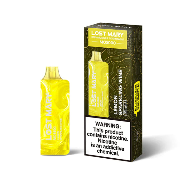 Lemon Sparkling Wine Lost Mary MO5000 Disposable Vape Kit 5000 Puffs 13.5ml Best Sales Price - Disposables