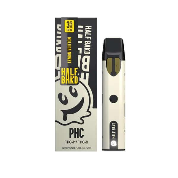 Half Bak'd Lemon Vuitton - 3G PHC Disposable (Sativa) Best Sales Price - Vape Pens