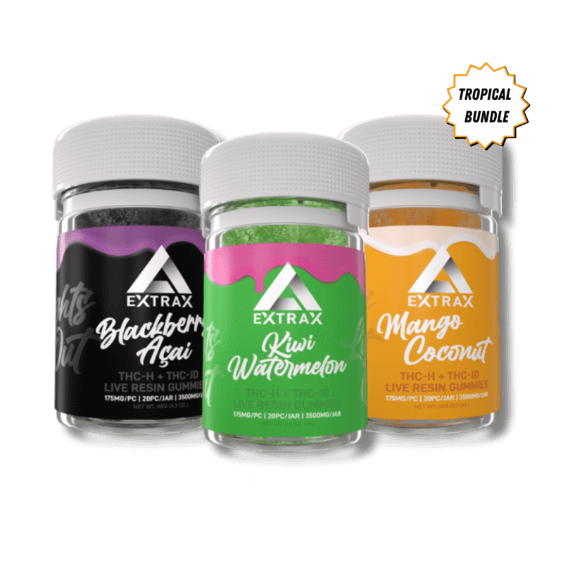 Delta Extrax THCh + THCjd Live Resin Gummy Bundle | Lights Out Best Sales Price - Gummies