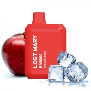 Lost Mary BM5000 Vape Rechargeable Disposable Kit 5000 Puffs 14ml Red Apple Ice Best Sales Price - Disposables