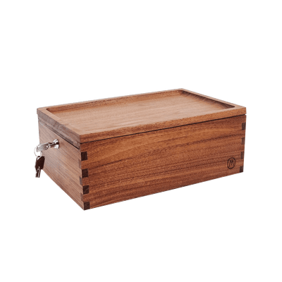 Marley Natural Lock Stash Box Black Walnut Best Sales Price - Accessories