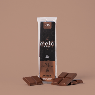 Melo Dose – Milk Chocolate Bar 50MG Delta-9 THC Sweets Best Sales Price - Gummies