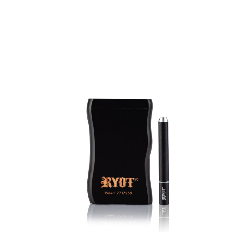 RYOT Wood Magnetic Short Dugout with Anodized One Hitter Best Sales Price - Smoking Pipes