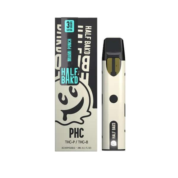 Half Bak'd Miami Punch - 3G PHC Disposable (Sativa) Best Sales Price - Vape Pens