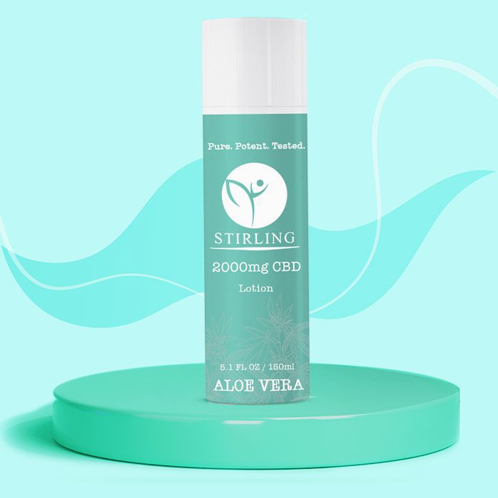 Stirling CBD - CBD Aloe Vera Cream Best Sales Price - Topicals