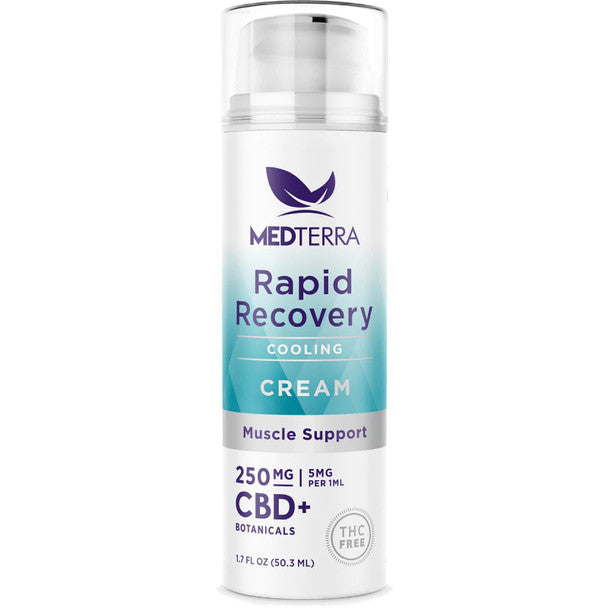 Medterra - CBD Topical - Rapid Recovery Cooling Cream - 250mg-500mg Best Sales Price - Beauty