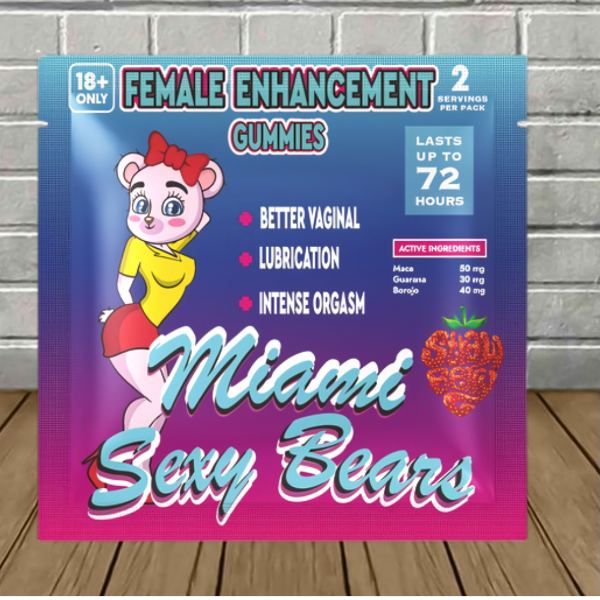 Miami Sexy Bears Female Enhancement Gummies 2ct Best Sales Price - Gummies