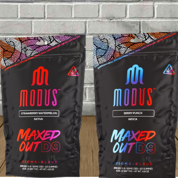 Modus Maxed Out 2:3 D9 + CBD Gummies 1000mg Best Sales Price - Gummies